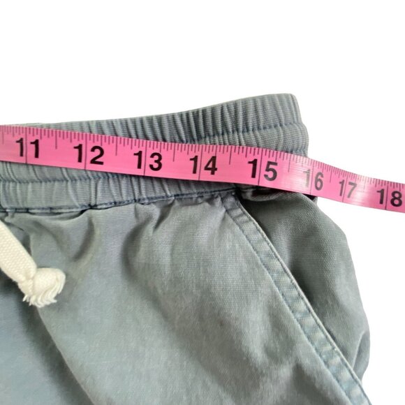 MARINE LAYER Women Elastic Waist Shorts Drawstring Sz M Gray Faded Beach 24-1 - Picture 4 of 10